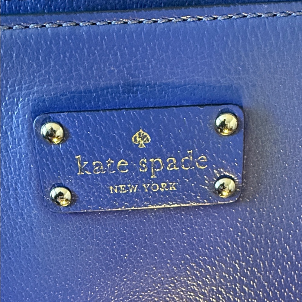 kate spade Royal Blue Leather Shoulder Bag - Picture 2 of 7